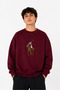 Oversize Sweatshirt Printed Crew Neck Long Sleeve Sweatshirt