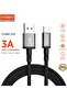 USB to Type-C Cable 1M, 27W Fast Charging Nylon Braided Cable, 480Mbps High Speed Data Transfer & Sync, Durable Charging Cord with Safety Protection - 3