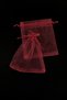 Burgundy Organza Transparent Tulle Pouch 100 Pieces Size 12X14Cm, Drawstring Gold Jewelry Special Occasion Lavender Gift Soap Candle Bundle Hobby Snack Nut Bag Henna Night Wedding Engagement Proposal Bridal Groom - 4