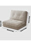 Foldable Tatami Sofa Bed, 3-in-1 Multi-Functional Sleeper Chair Bed, 5-Position Adjustable Folding Lazy Sofa Single-Seat Floor Sofa Chair Lounge Chair Couches, Convertible Sofa Bed Balcony(White) - 5