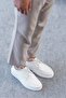 Kb-E8 White Leather White Sole Casual Men's Shoes - 4