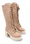 Celeste Lila Women's Heeled Boots 0012304 Mink Suede