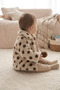 Little Teddy Bear Printed Polka Dots Soft Textured Plush Coat 3-Piece Baby Girl Set Ak8534 - 4