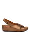 Copper Heel Gel Supported Strapped Women's Wedge Heel Sandals