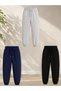 Armikids Unisex Children's Multi-Colored 3-Piece Sweatpants for Seasonal School and Daily Use