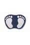 Footprint Patterned Non-Slip Base Bath Mat 40 X 60 Anthracite - 3
