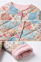 Girl's Patchwork Patterned Quilted Jacket - 2