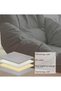 Sofa Bed Folding Lazy with Adjustable Back Support,Gaming Floor Chair,Floor Legless Back Chair for Adult Gray 127x75x60 cm 1 seater - 5