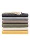 Alinda Sofa Cover Anthracite 170X230 - Striped Cotton Decorative Cover - 4
