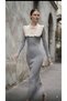 Women's Tricot Dress with Ruffle Collar Detail - 6