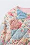 Girl's Patchwork Patterned Quilted Jacket - 3