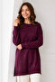 Stoned Mercerized Tunic N3225 Plum