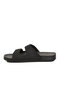 Black Double Buckle Men's Slippers - 2