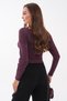 Women's Boat Neck Vorteks Batwing Blouse 265085 - 5