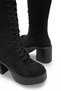 Celeste Lila Women's Heeled Boots 0012304 Black Suede - 5