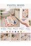 Eta Written and Thematic Modern Woven Base Decorative Carpet Eta4149 - 4