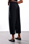Women's Elastic Waist Loose Leg Fabric Pants - 5