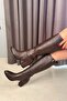 Women's Monika Brown 7cm Heeled Zippered Boots - 6