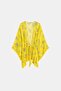 Yellow Floral Kimono with Tassel Detail - 4
