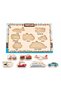 3 Pieces Wood+Eva Educational Find and Match Montessori Intelligence and Motor Skills Developmental Toy - 5