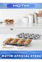 Set of 4 Kitchen Baking Tools Set - 12 Cavity Non-Stick Muffin Tray, Batter Dispenser, Measuring Cups and Spoons Set - 2