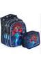 Spider-Man Boys' 3-Compartment School Backpack Set - with Lunch Box and Water Bottle as a Gift - 2