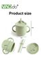 2-in-1 Baby Sippy Cup Easy to Hold Children's Straw Cup Silicone Baby Snack Cup Food Street Material Green - 2