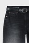 D68 kemerli bootcut jean - 8