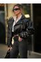 Leather Jacket with Arm Straps