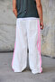 Men's Striped Detailed Loose Baggy Trousers - 4