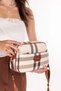 Women's Daily Stylish and Useful Cross Shoulder Bag Sp.1267 Cream Plaid - 3