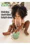 2-in-1 Baby Sippy Cup Easy to Hold Children's Straw Cup Silicone Baby Snack Cup Food Street Material Green - 3