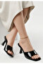 Redi Black Patent Leather Heeled Slippers - 3