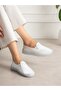 Alessi̇a White Genuine Leather Women's Shoes - 5