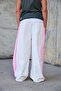 Men's Striped Detailed Loose Baggy Trousers - 5