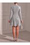 Women's Flowers Button Detailed Short Dress - 2