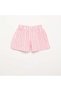 Solid Shorts With Decorative Bow Pink - 3