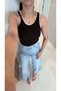 Liva Brown Straw Knit Detailed Athlete Top