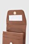 Leya Women's Wallet with Mirror and Lipstick Pocket, Brown - 4