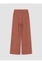 Özmarka New Season Brown Wide Leg Girls' Pajama Bottoms - 4