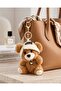 Women Brown Teddy Bear Bag Charm