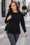 Women's Crew Neck Tunic with Slit Detail 265195 -