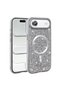 iPhone 17 Air Case with Glitter Diamonds and Magsafe Camera Raised Silicone Frame - 2