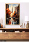 New York in the Fall One Piece Wooden Framed Painting - 4