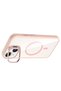 iPhone 14 Case with Camera Stand, Magsafe Supported, Transparent Back, Silicone Marçev - 3