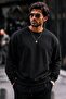 3 Pieces Men's 100% Cotton Regular Fit Basic Sweatshirt - 4