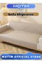 Sofa Slipcover Reversible Washable Couch Covers Pet Couch Cover Protector Water Resistant Furniture Covers with Non Slip Elastic Straps Furniture Protector for Pets & Kids (190 * 195cm)