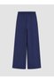 Ozmarka New Season Navy Blue Wide Leg Girls' Pajama Bottoms - 4