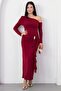 One-Shoulder Long Sleeve Sandy Dress K-262717 - 5