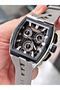 Functional 5 Atm 24 Months Warranty Steel Case Silicone Band Men's Wristwatch 1279Rms - 4